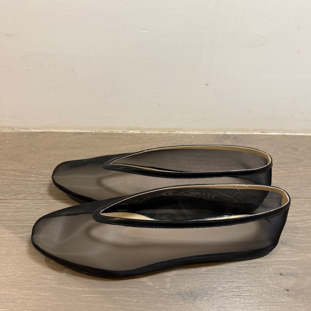 Le Monde Beryl Luna Slipper ballet flats in Black Mesh - Picture 4 of 6